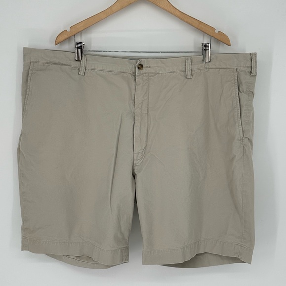 Polo Ralph Lauren Other - Polo Ralph Lauren Shorts Mens 48B Beige Chino Stretch Classic Fit Flat Front J0